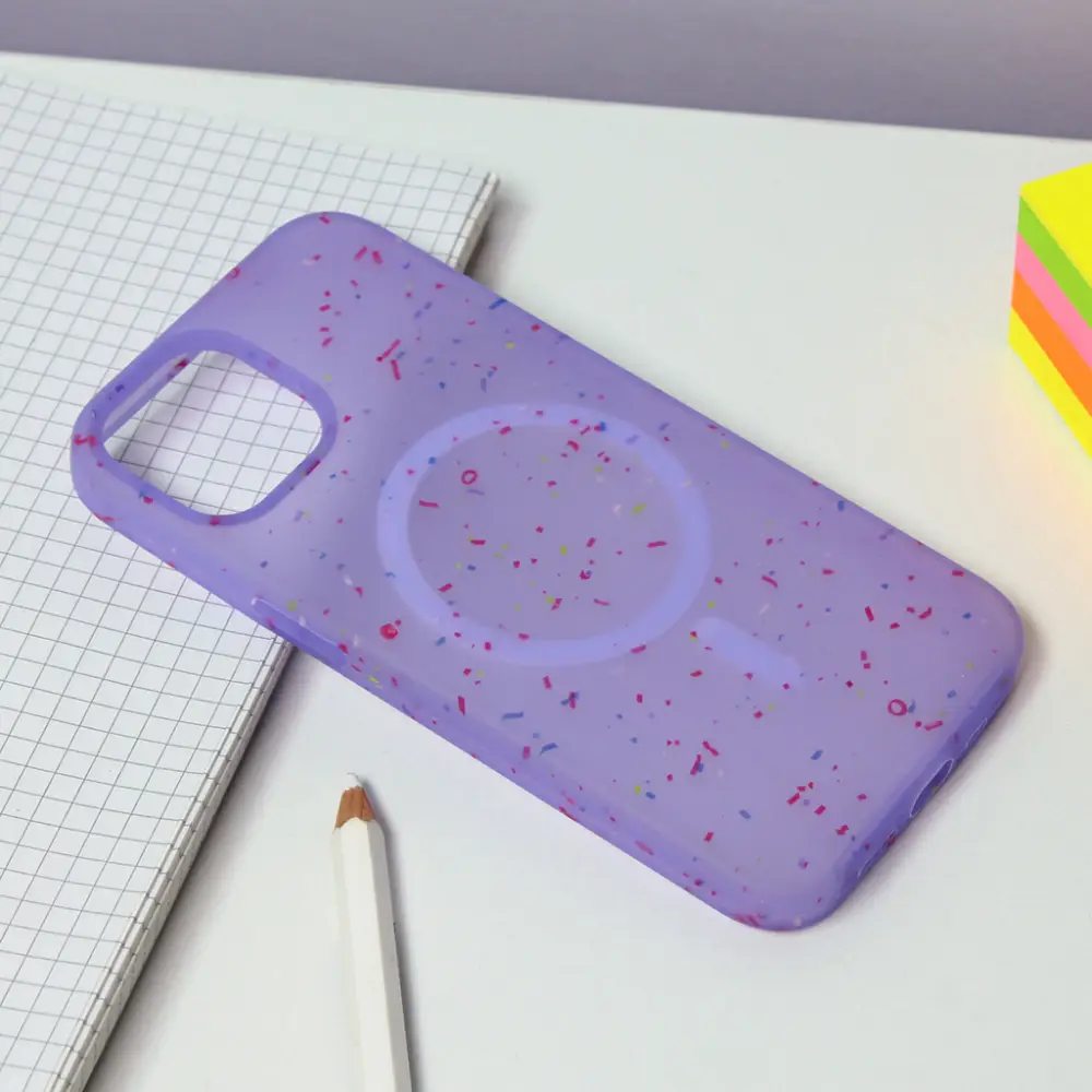 Torbica Colorful Magsafe za Iphone 14 6.1 Ljubicasta