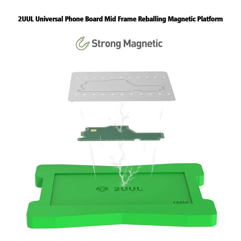 Set za Kuglanje za Srednji Frejm 2UUL Universal Phone Board Mid Frame Reballing Magnetic Platform