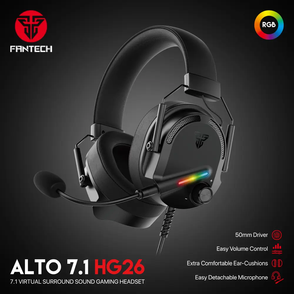 Slusalice Gaming Fantech HG26 Alto 7.1 Crne