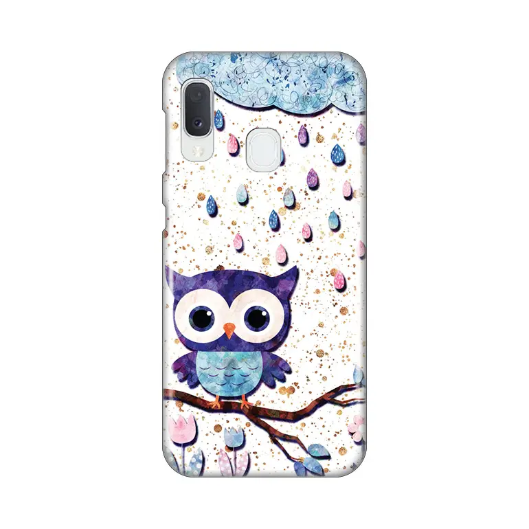 Torbica Silikonska Print Skin za Samsung A202F Galaxy A20E Owl