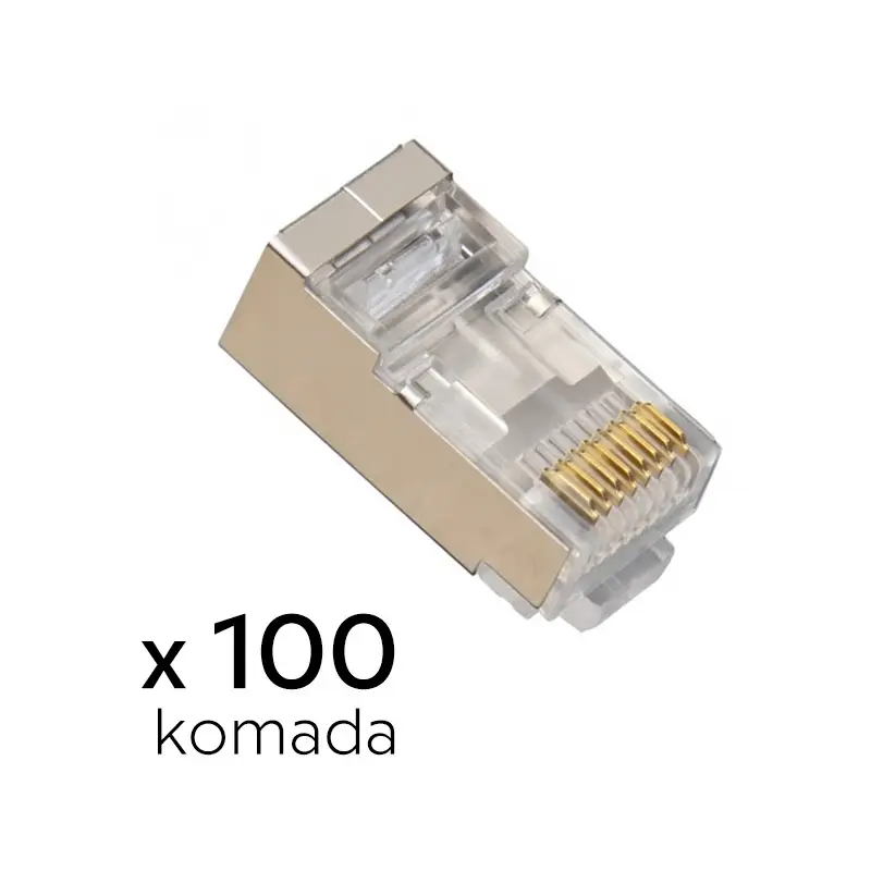 Konektor RJ45 Metal CAT 6 8P8C Jwd-ad82 100 Kom