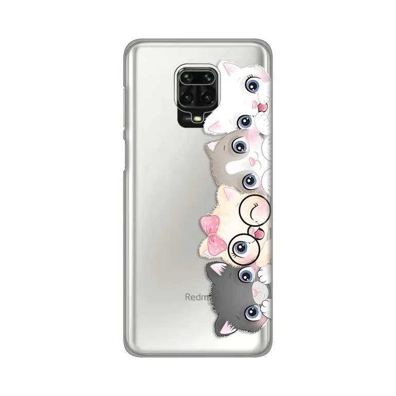 Torbica Silikonska Print Skin za Xiaomi Redmi Note 9 Pro/note 9 Pro Max/note 9S Cats