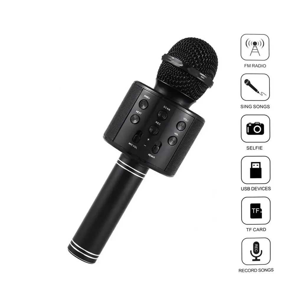 Bluetooth Mikrofon Crni