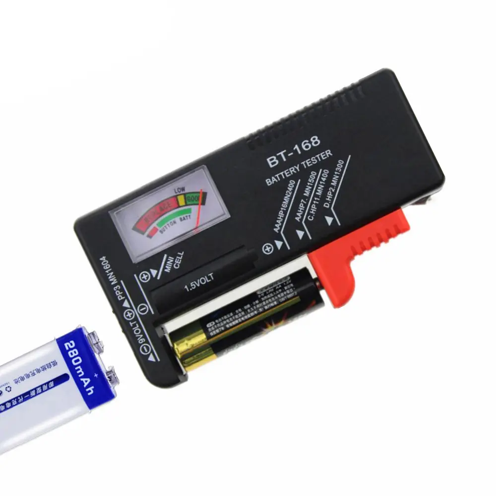 Tester za Baterije Bt-168 Crni