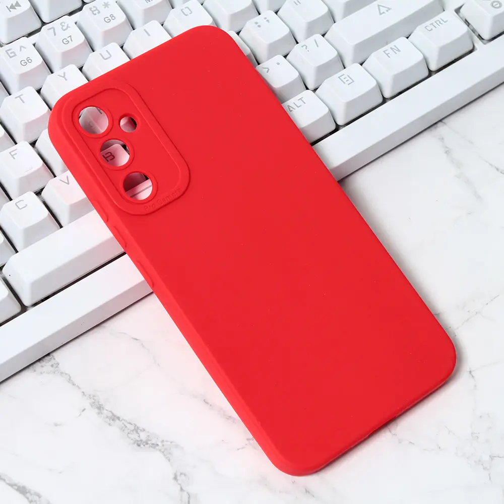 Torbica Silikon Pro Camera za Samsung A346B Galaxy A34 5G Crvena