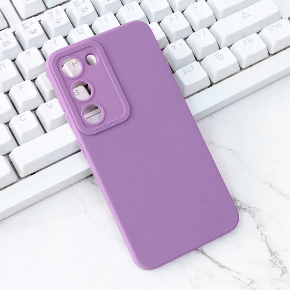 Torbica Silikon Pro Camera za Samsung S911 Galaxy S23 5G Ljubicasta