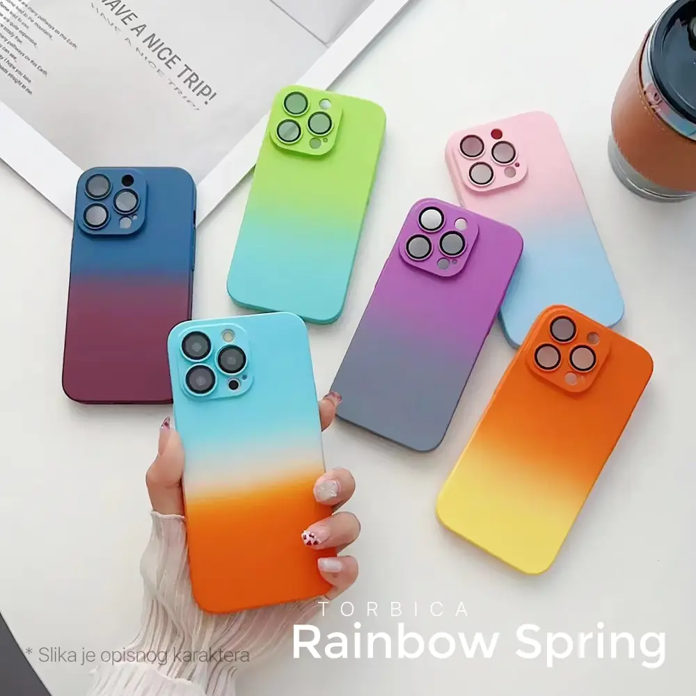 Torbica Rainbow Spring za Iphone 14 Pro 6.1 Ljubicasto Siva
