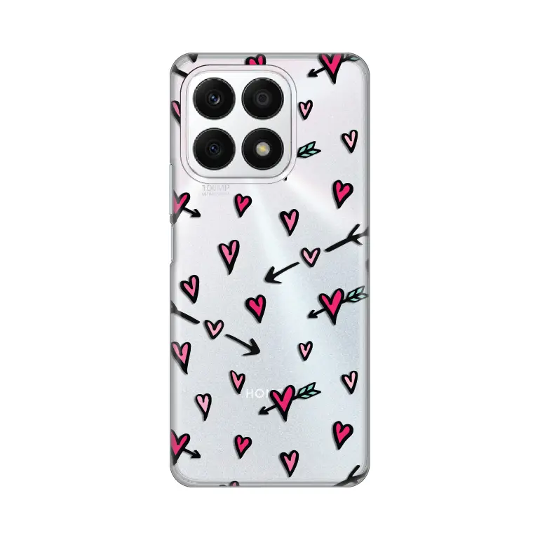 Torbica Silikonska Print Skin za Honor X8A Heart Pattern