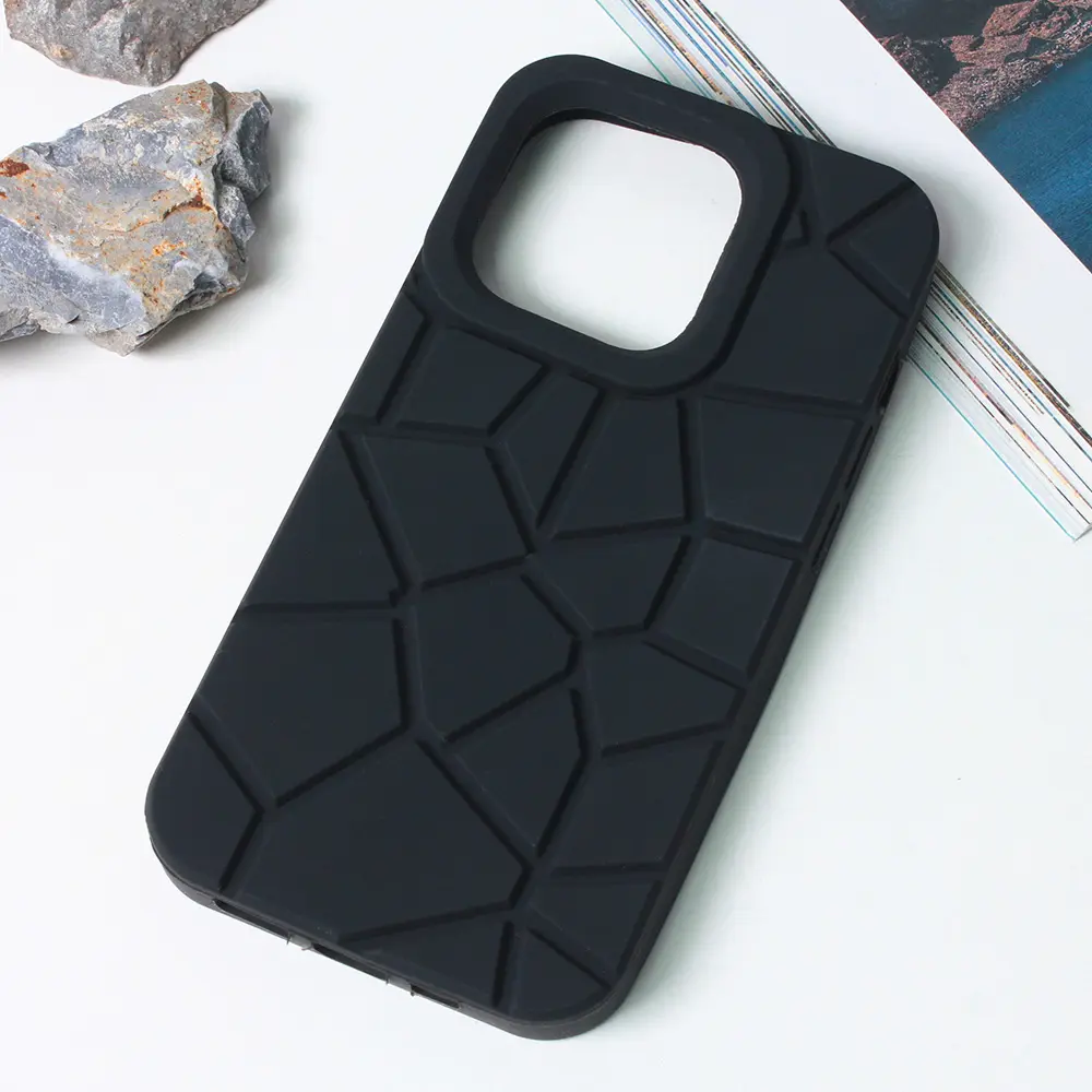 Torbica Color Stone za Iphone 14 Pro 6.1 Crna