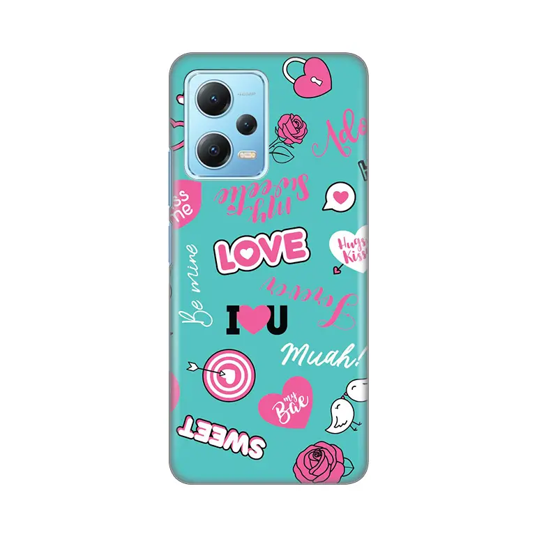 Torbica Silikonska Print za Xiaomi Redmi Note 12 5G (eu) Love