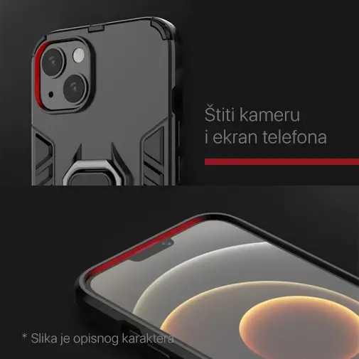 Torbica Cube Ring za Xiaomi 13 Tamno Plava
