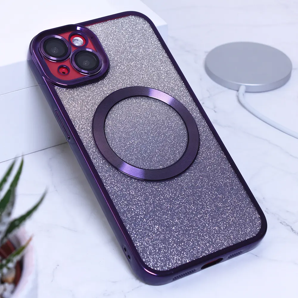 Torbica Shine Magsafe za Iphone 14 6.1 Ljubicasta