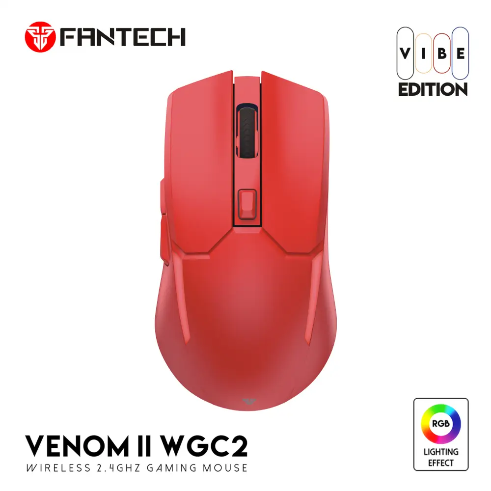 Mis Wireless Gaming Fantech WGC2 Venom II Crveni