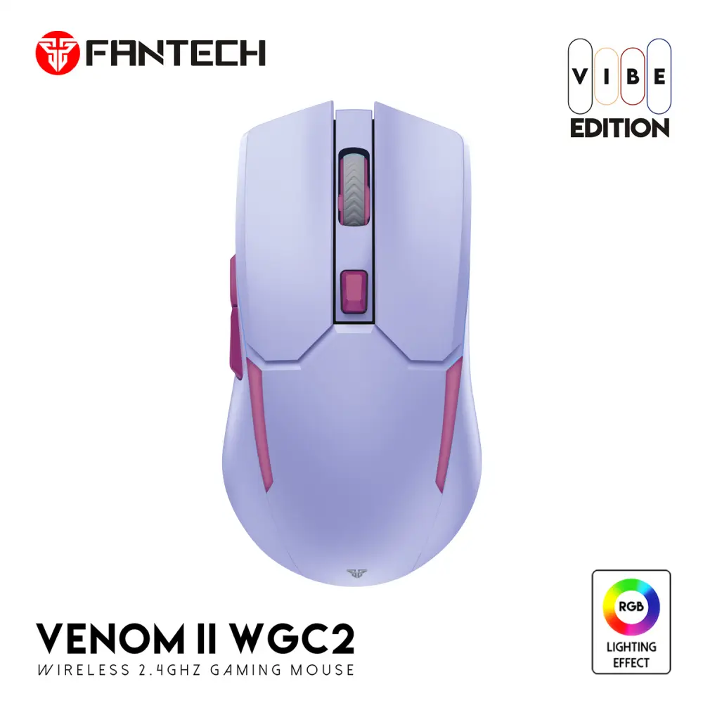 Mis Wireless Gaming Fantech WGC2 Venom II Ljubicasti