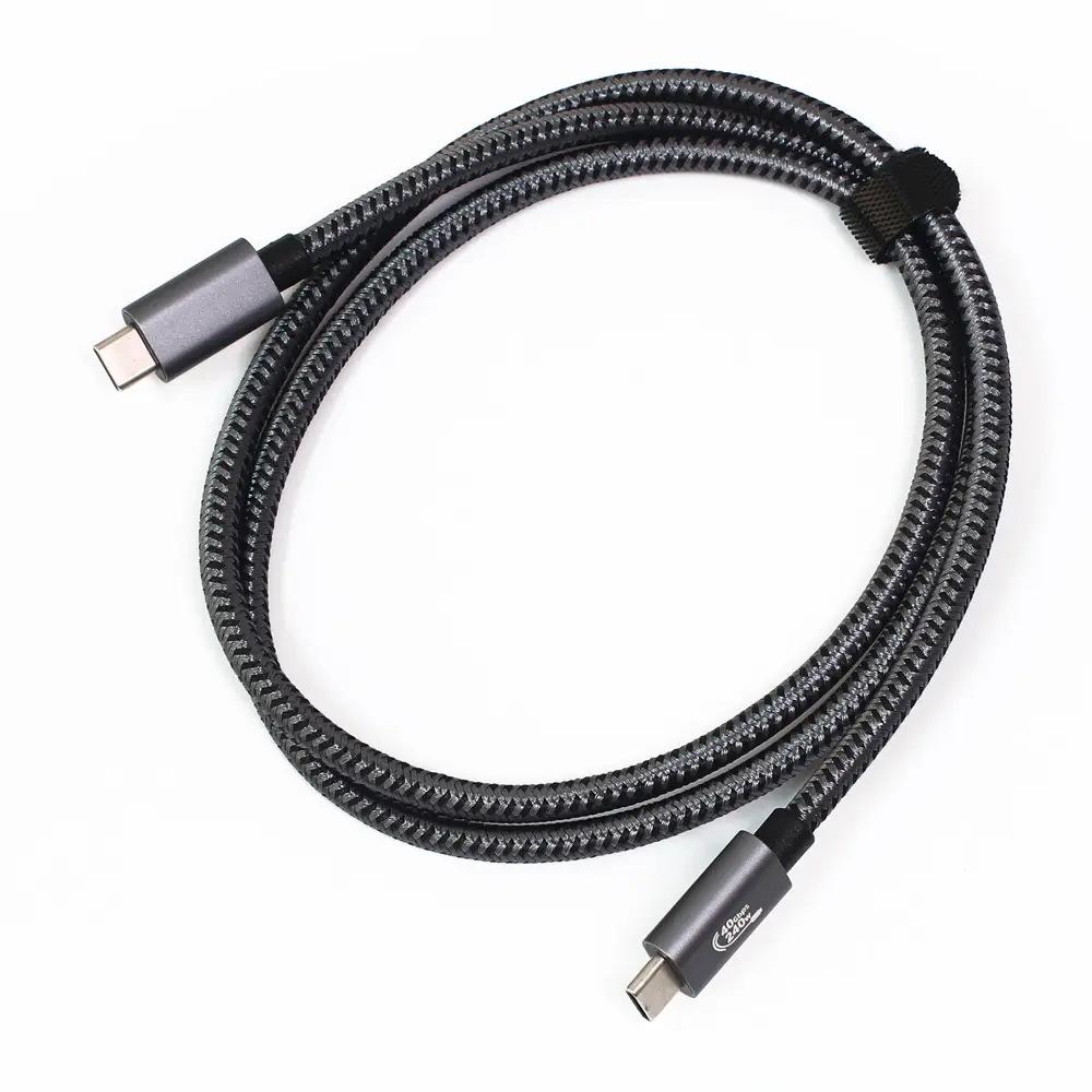 Data Kabl Thunderbolt PD na Type C 40gbps 240W 5K Sivi 1M