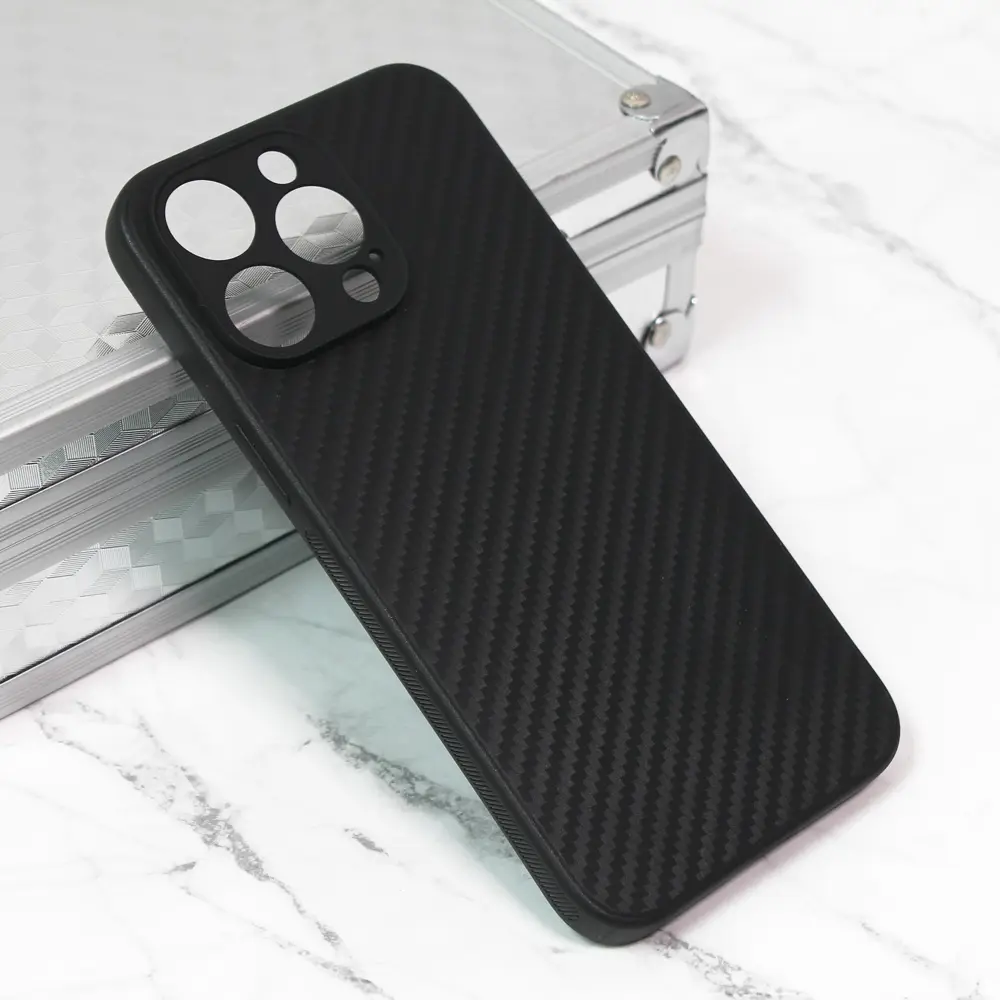 Torbica Carbon Fiber za Iphone 15 Pro Max 6.7 Crna