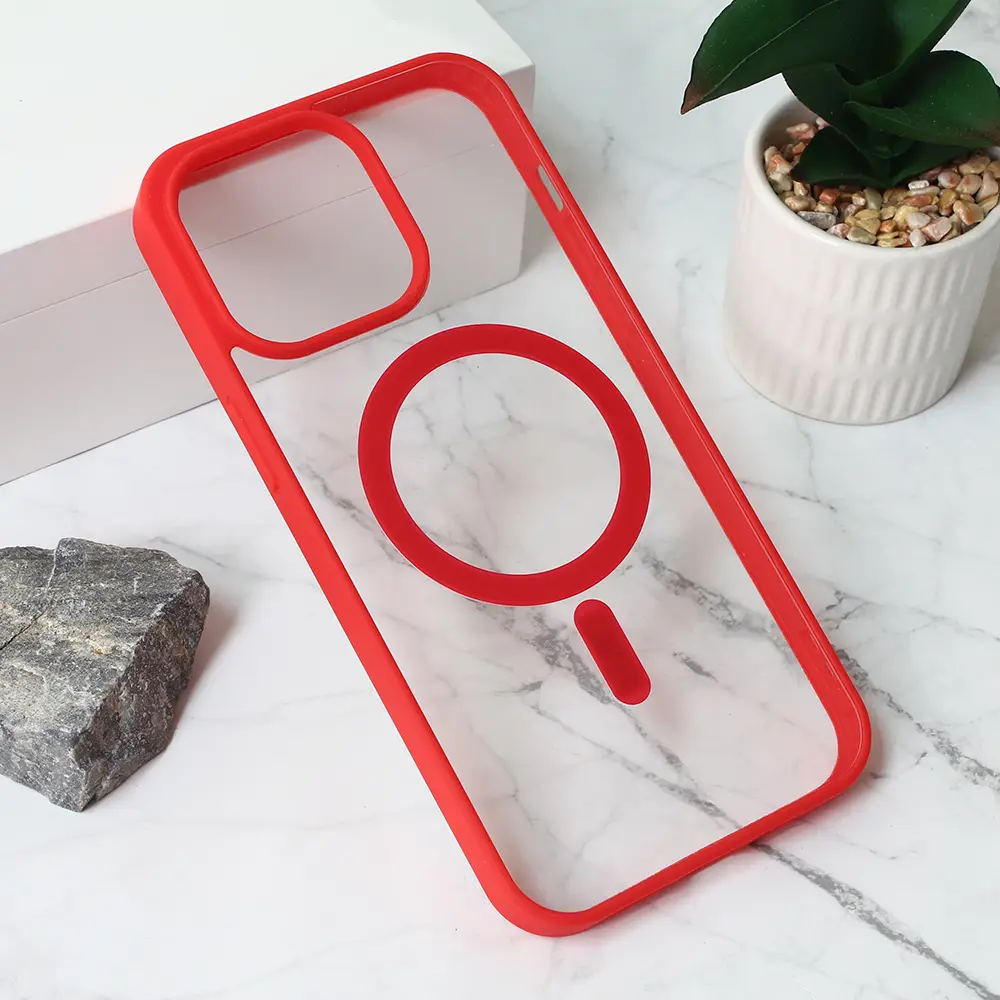 Torbica Magsafe Frame Color za Iphone 15 Pro Max 6.7 Crvena