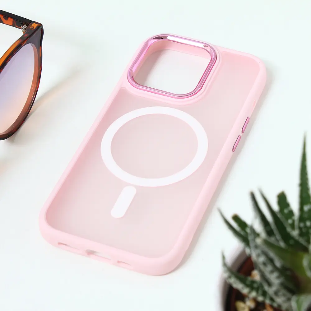 Torbica Magsafe Colorful za Iphone 15 Pro 6.1 Roze
