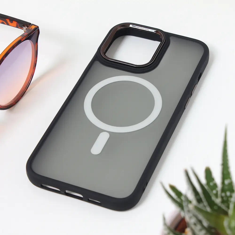 Torbica Magsafe Colorful za Iphone 15 Pro Max 6.7 Crna