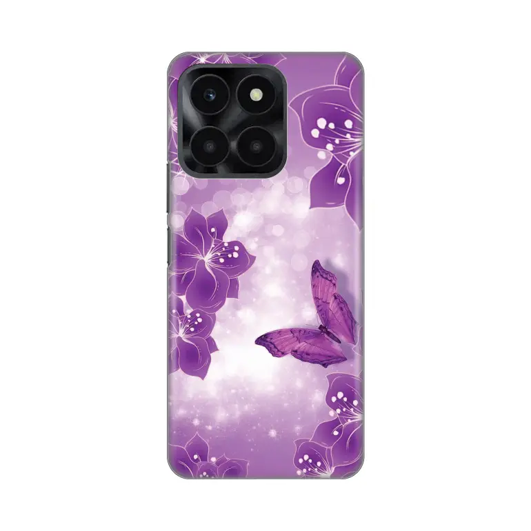Torbica Silikonska Print za Honor X6A Butterfly And Flowers