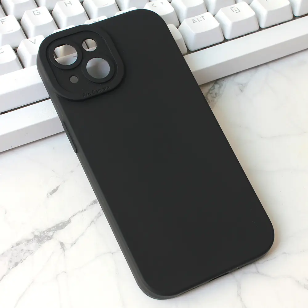 Torbica Silikon Pro Camera za Iphone 15 6.1 Crna