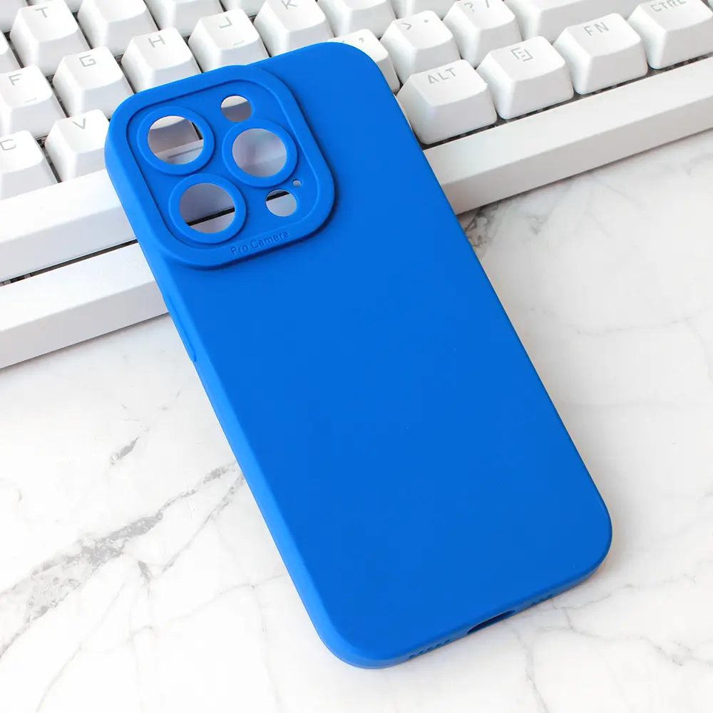 Torbica Silikon Pro Camera za Iphone 15 Pro 6.1 Tamno Plava