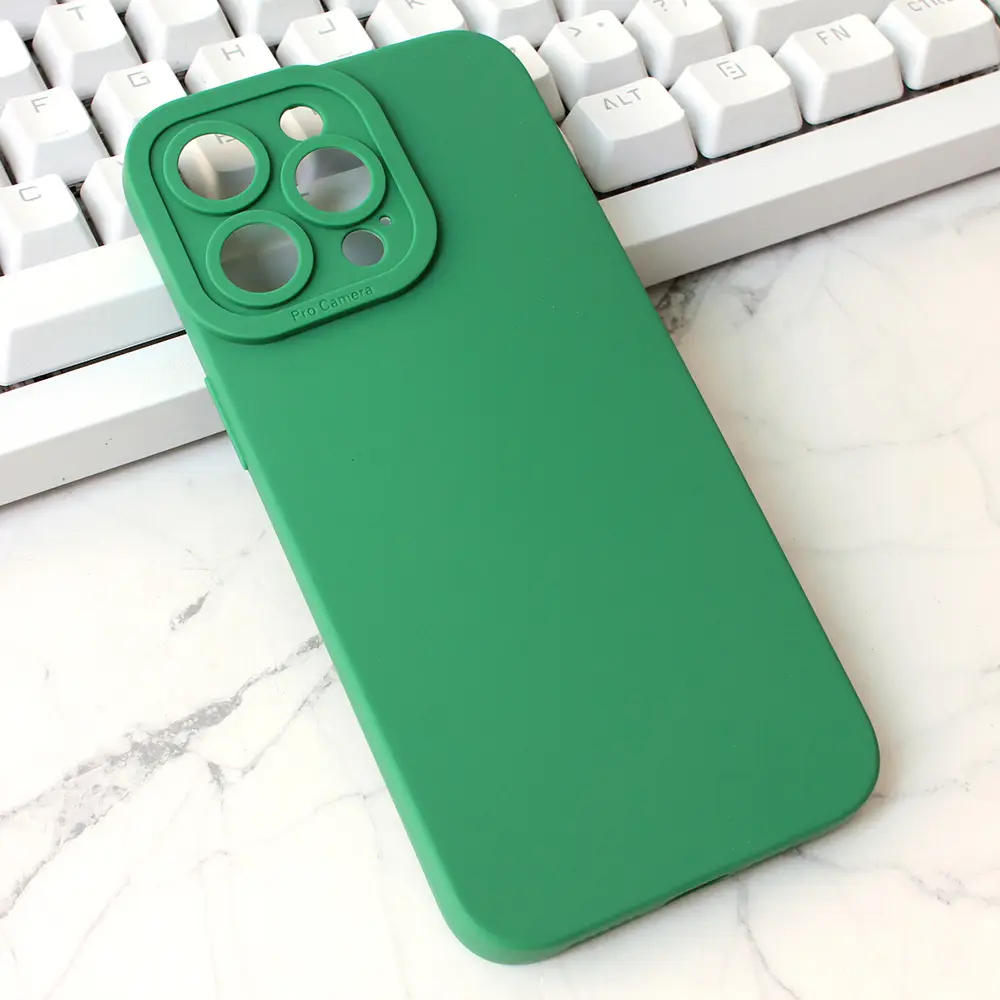 Torbica Silikon Pro Camera za Iphone 15 Pro Max 6.7 Tamno Zelena