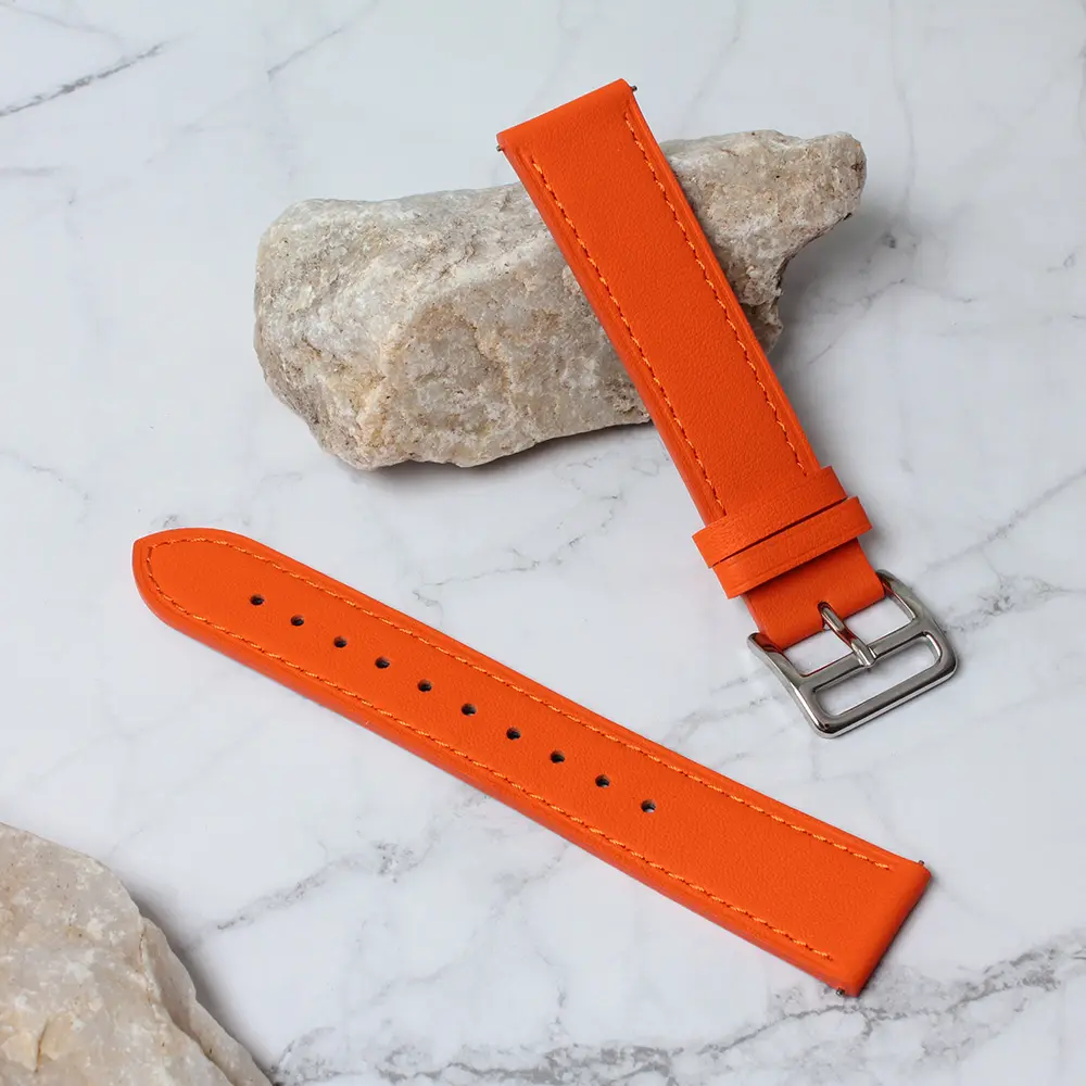 Narukvica Kozna za Smart Watch 22MM Narandzasta