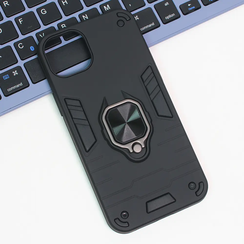Torbica Cube Ring za Iphone 15 Plus 6.7 Crna