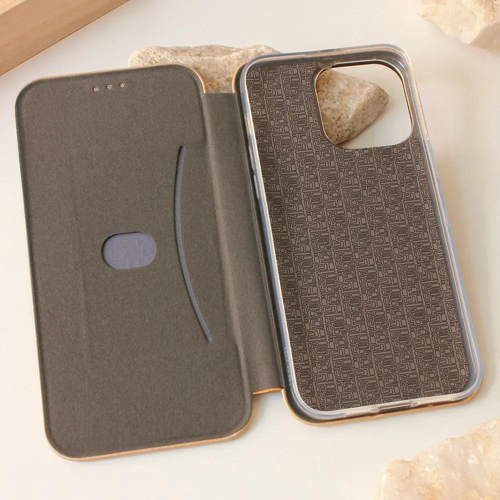 Torbica Teracell Flip Cover za Iphone 15 Pro Max 6.7 Zlatna