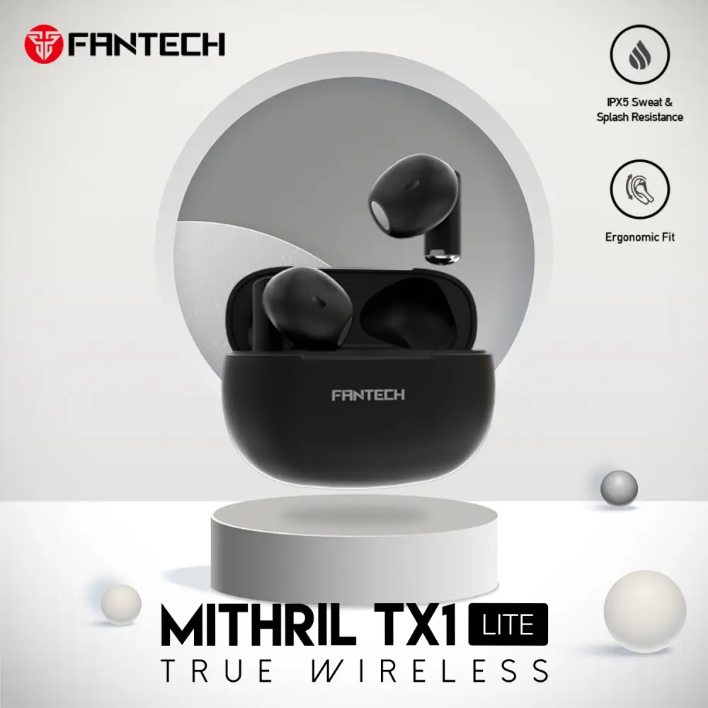 Bluetooth Slusalice Fantech TX1 Lite Mithril Crne