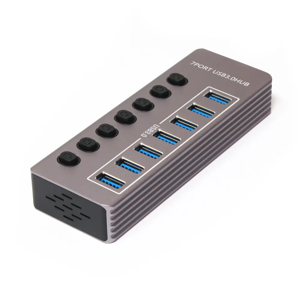 USB 3.0 HUB 7 Porta LWD HQ Sivi