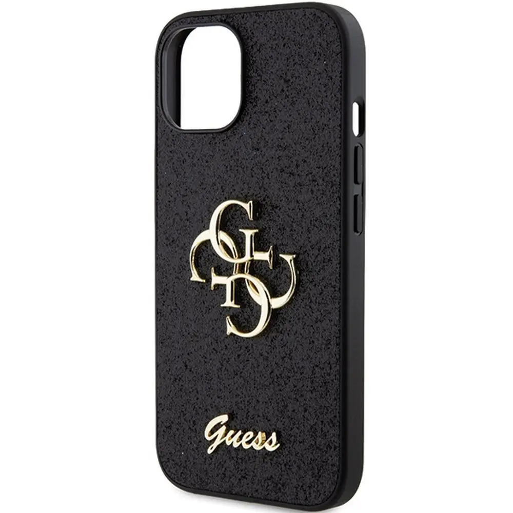 Torbica Guess Hc Fixed Glitter 4G Big Metal Logo za Iphone 15 6.1 Crna (guhcp15shg4sgk)