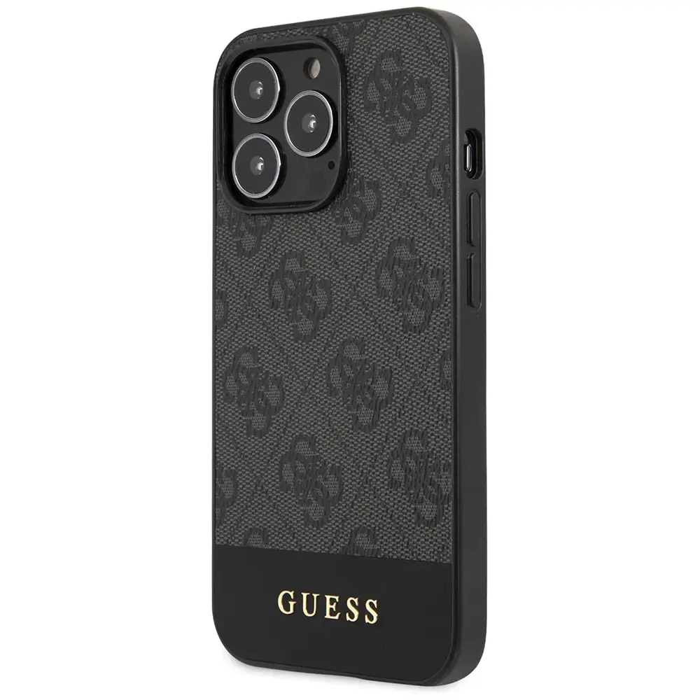 Torbica Guess Hc Pc/tpu 4G Pu Bottom Stripe za Iphone 15 Pro 6.1 Siva (guhcp15lg4glgr)