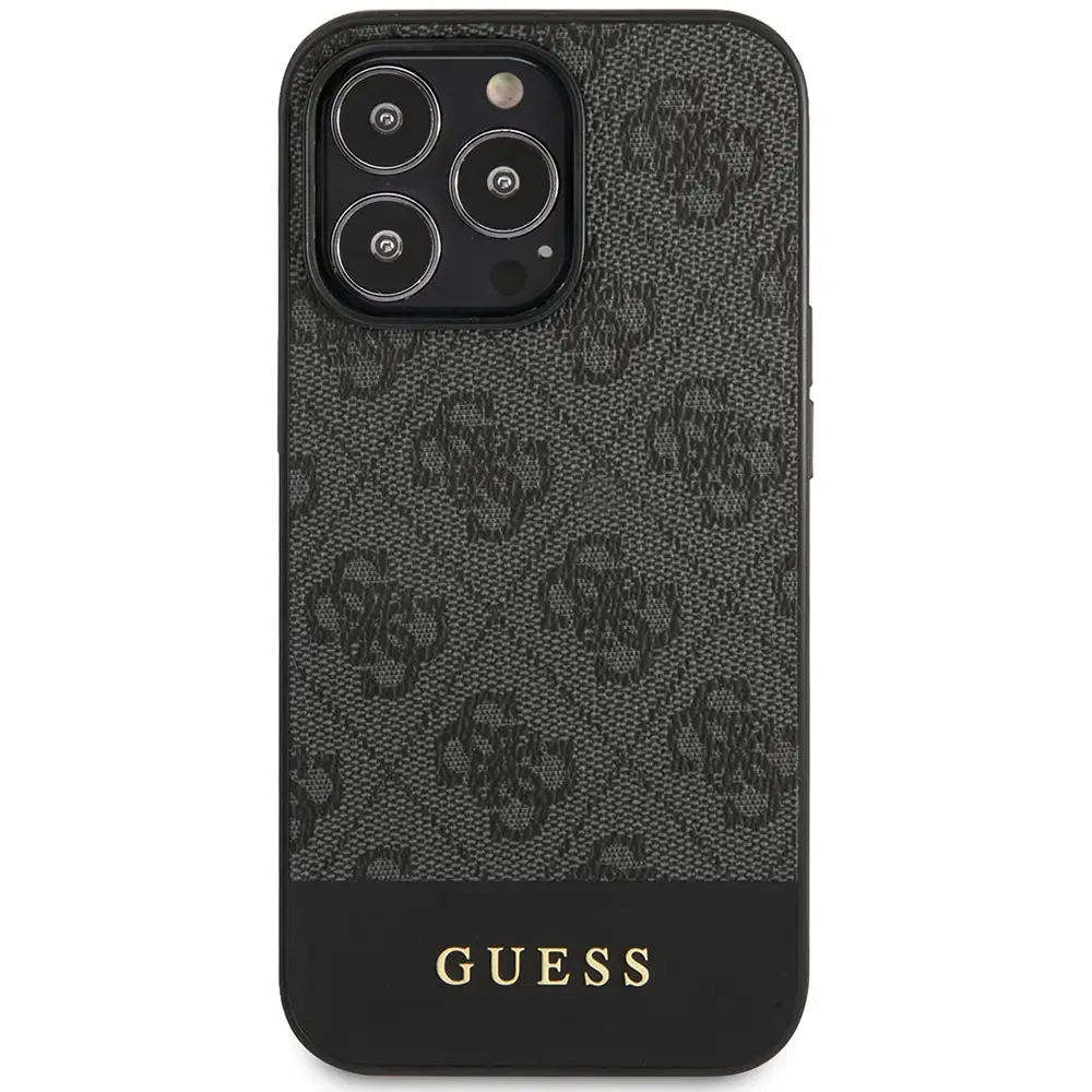 Torbica Guess Hc Pc/tpu 4G Pu Bottom Stripe za Iphone 15 Pro 6.1 Siva (guhcp15lg4glgr)