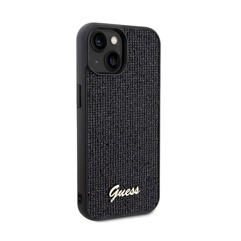 Torbica Guess Hc PU Disco Script Metal za Iphone 15 6.1 (guhcp15spmsdgsk)