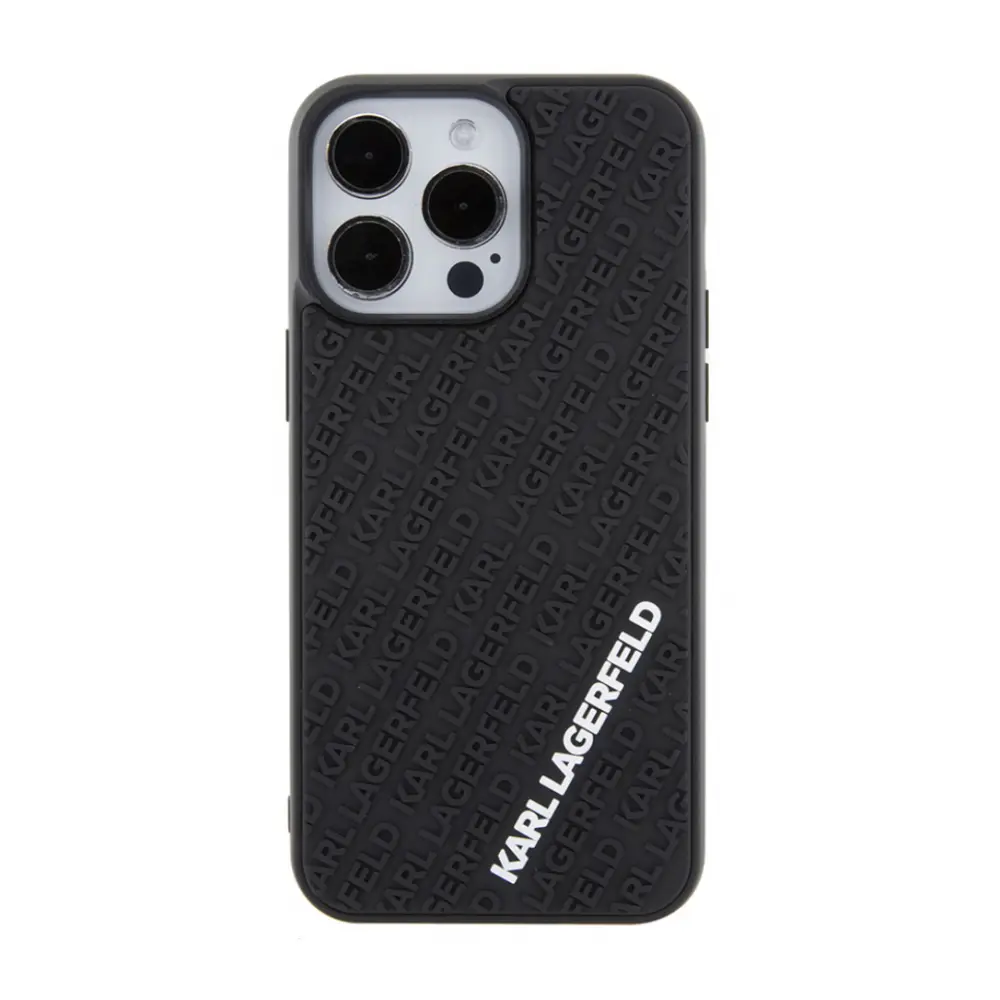 Torbica Karl Lagerfeld Hc 3D Multi Logo za Iphone 15 Pro 6.1 Crna (klhcp15l3dmkrlk)