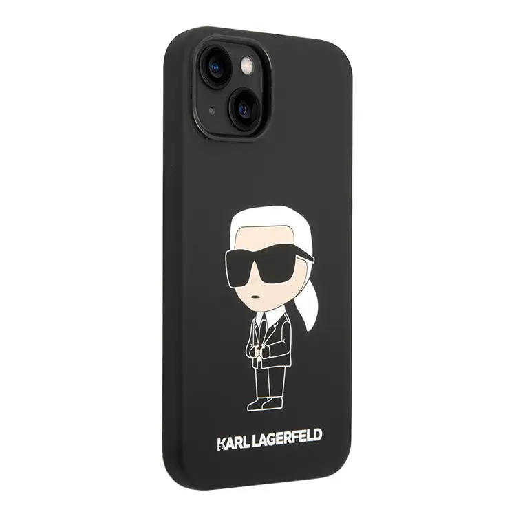 Torbica Karl Lagerfeld Hc Silicone NFT Ikonik za Iphone 15 6.1 Crna (klhcp15ssnikbck)