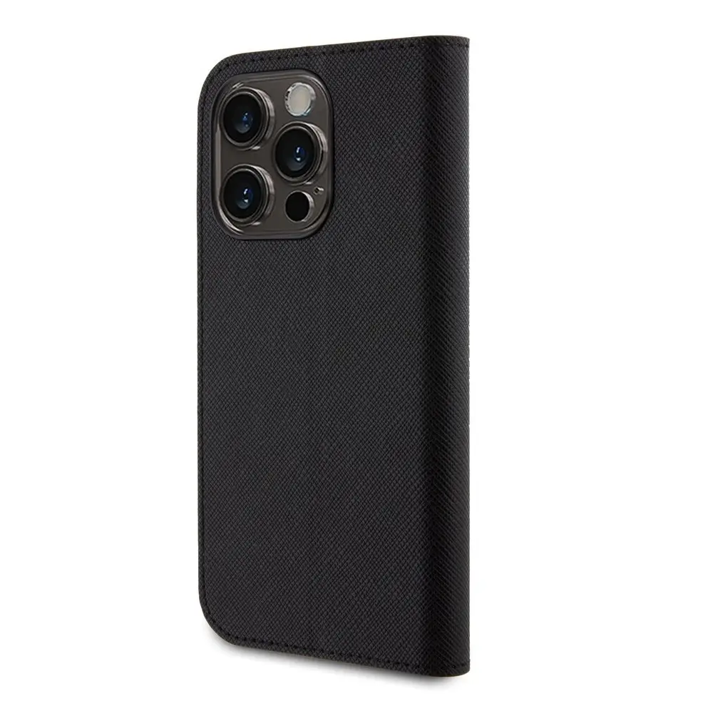 Torbica Karl Lagerfeld Saffiano BP Nft Karl&choupette za Iphone 15 Pro 6.1 Crna(klbkp15lsankcpk)
