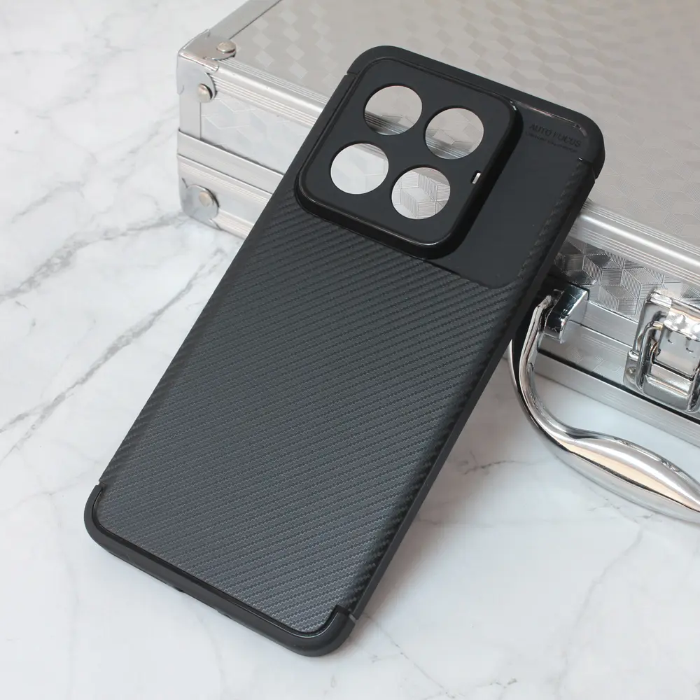 Torbica Defender Carbon za Xiaomi 14 Pro Crna