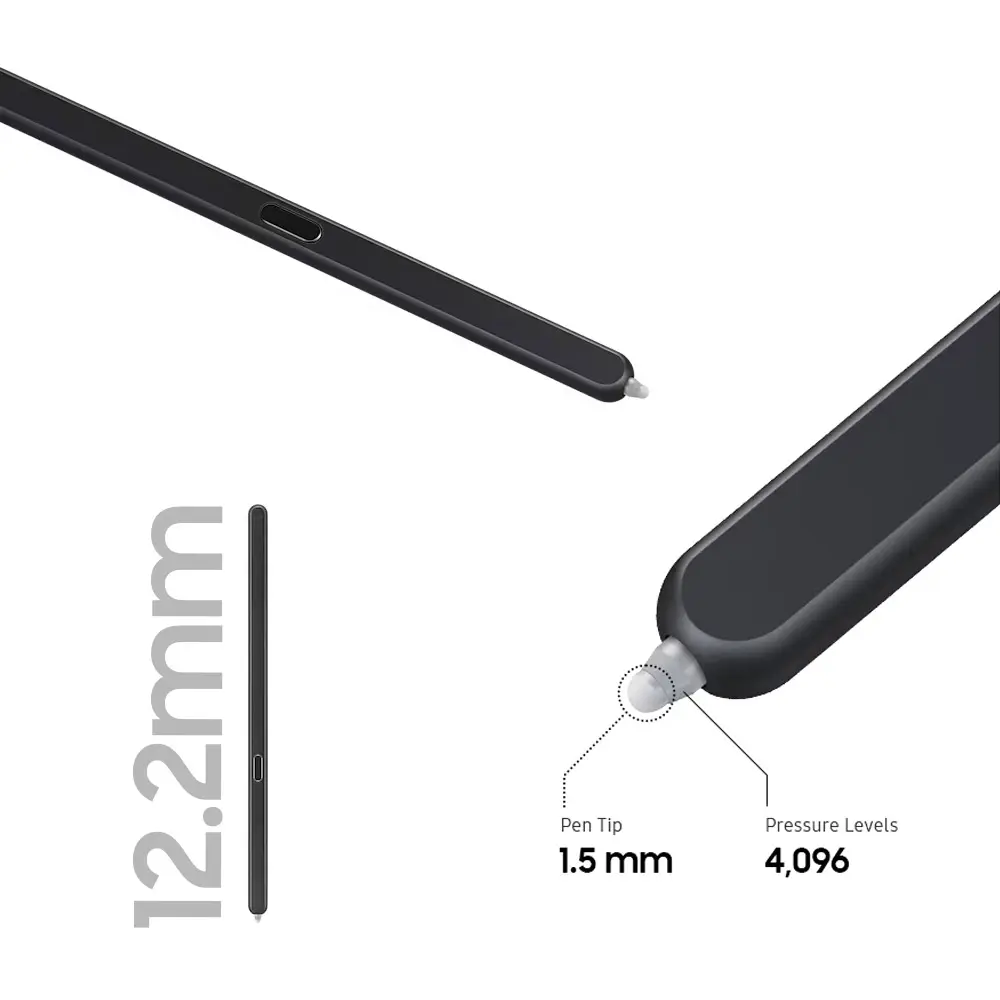 Olovka za Touch Screen za Samsung Z Fold 5/z Fold 6 Crna