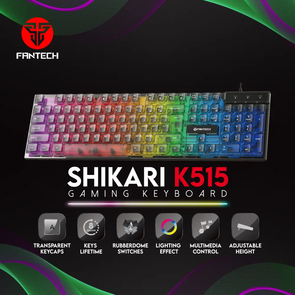 Tastatura Gaming Fantech K515 Shikari Crna