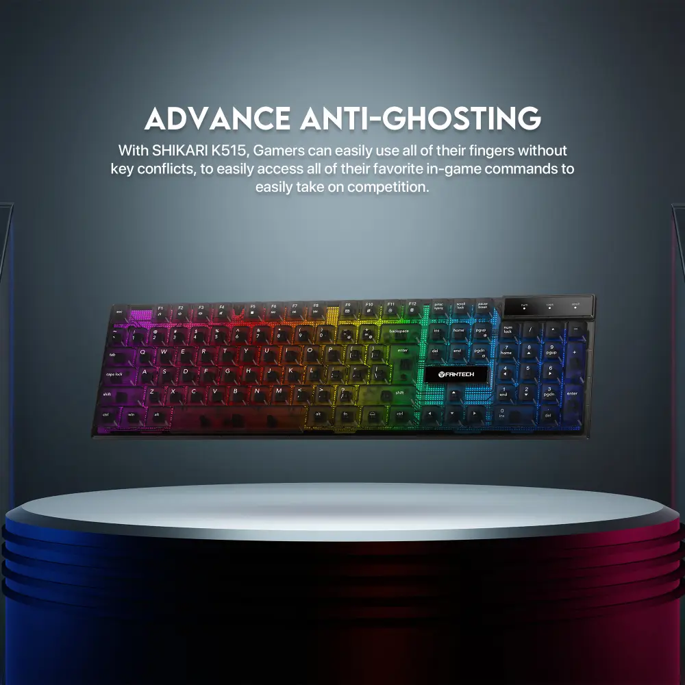 Tastatura Gaming Fantech K515 Shikari Crna