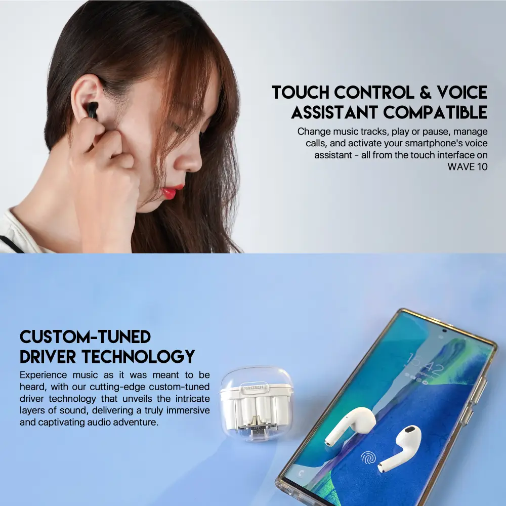 Bluetooth Slusalice Fantech Wave 10 Crne
