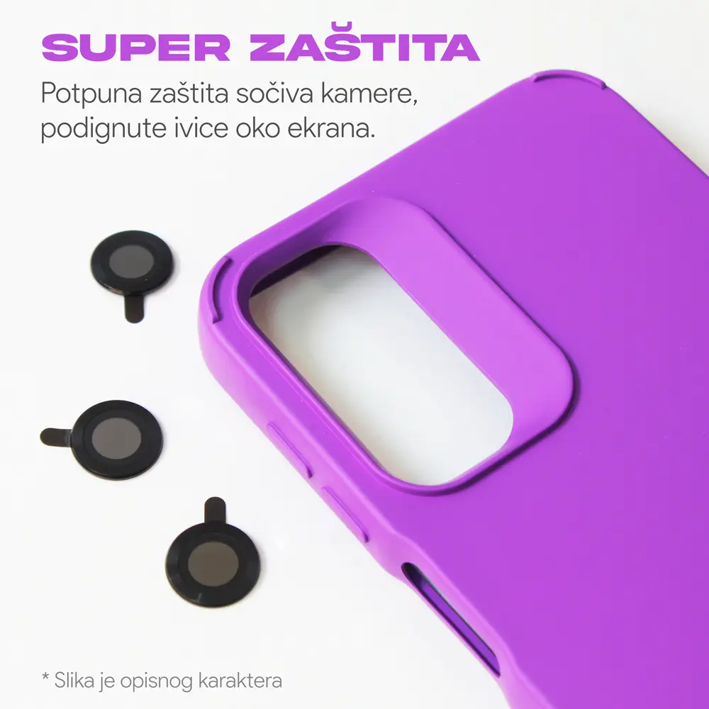 Torbica Colorful And Camera Glass za Samsung A245F Galaxy A24 4G Zelena