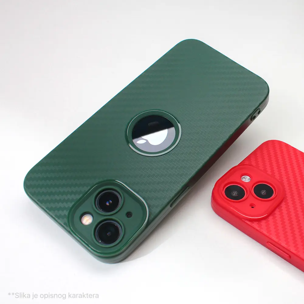 Torbica Carbon Stripe za Xiaomi Redmi 12C Zelena