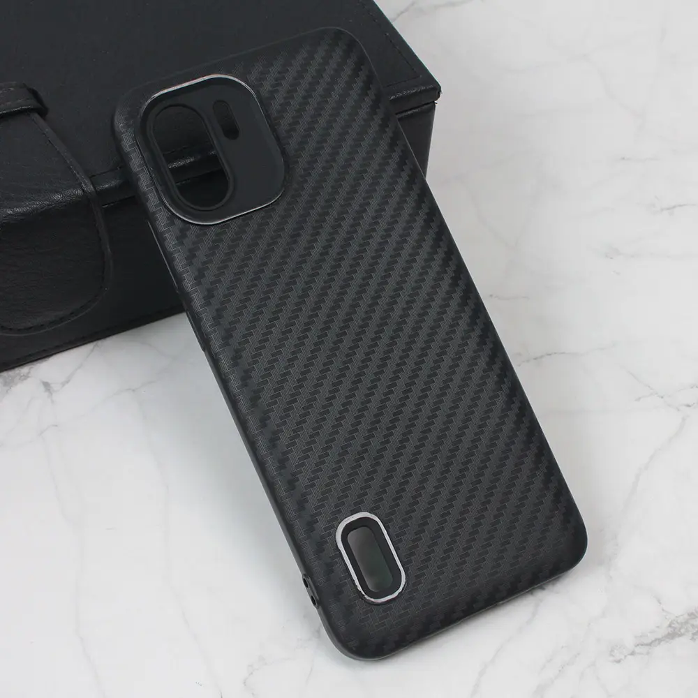 Torbica Carbon Stripe za Xiaomi Redmi A1 Crna