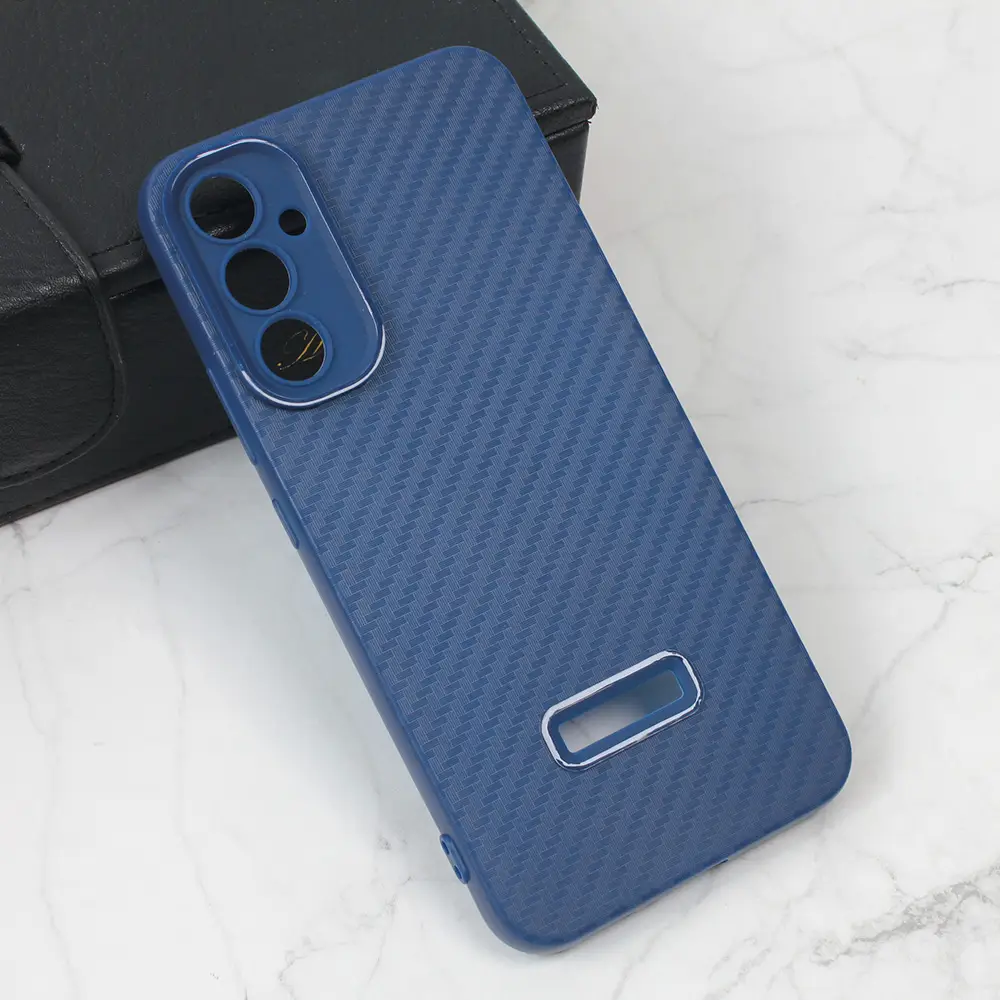 Torbica Carbon Stripe za Samsung A346B Galaxy A34 5G Plava