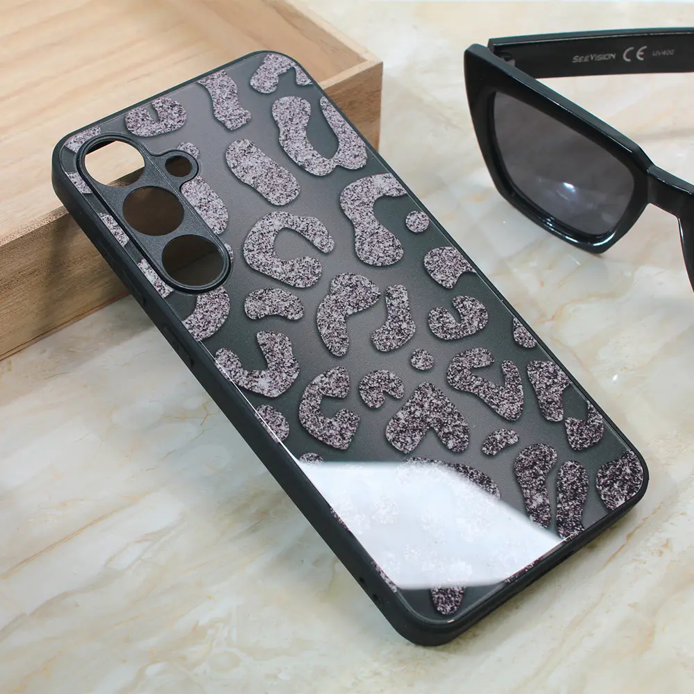 Torbica Shiny Glass za Samsung S926B Galaxy S24 Plus Crna