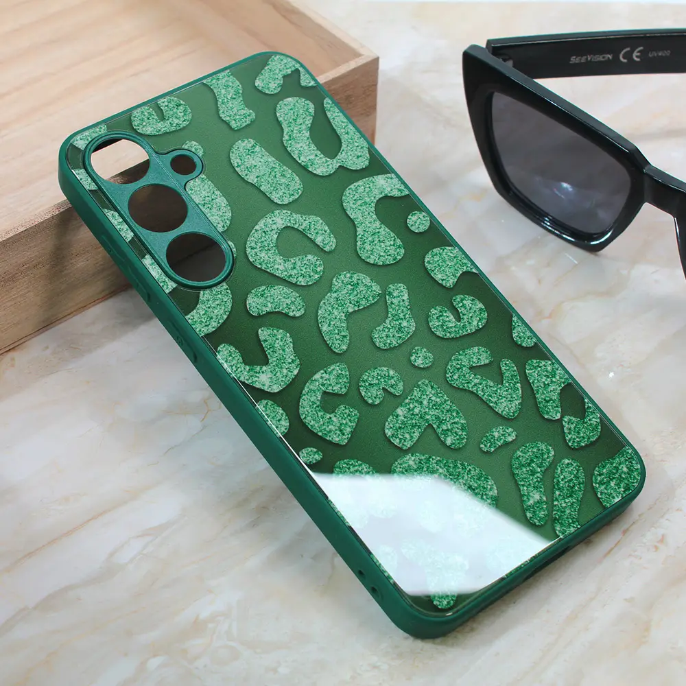 Torbica Shiny Glass za Samsung S926B Galaxy S24 Plus Zelena